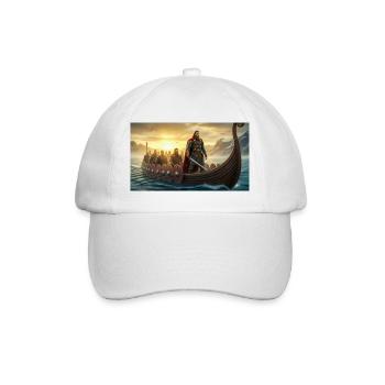 Beowulf arrive au Danemark avec des guerriers nordiques my - Casquette classique - blanc/blanc - Devant