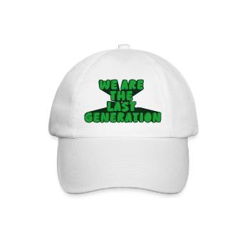 we are the last generation - Baseball Cap - white/white - Front
