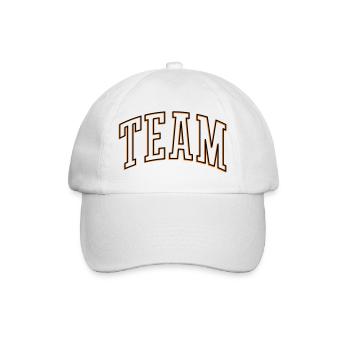 Team Outline - Baseball Cap - white/white - Front