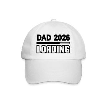dad_2026_loading - Baseballkappe - Weiß/Weiß - Vorne