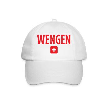 Wengen, Suisse - Casquette classique - blanc/blanc - Devant