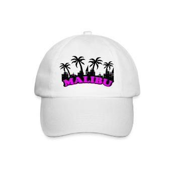 Police rose néon de Malibu - Casquette classique - blanc/blanc - Devant