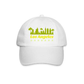Skyline de Los Angeles - Casquette classique - blanc/blanc - Devant