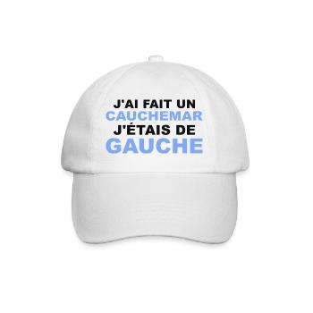 Humour J'AI fait un Caumar J'était De Gauche - Casquette classique - blanc/blanc - Devant