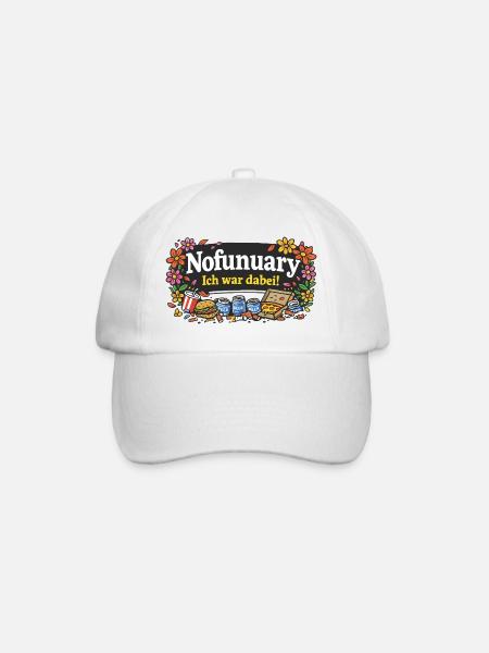 Nofunuary - Baseballkappe - Weiß/Weiß