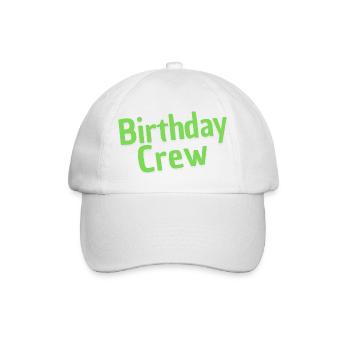 Birthday Crew - Baseball Cap - white/white - Front
