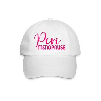 Wechseljahre Frauen Perimenopause - Baseballkappe - Weiß/Weiß - Vorne