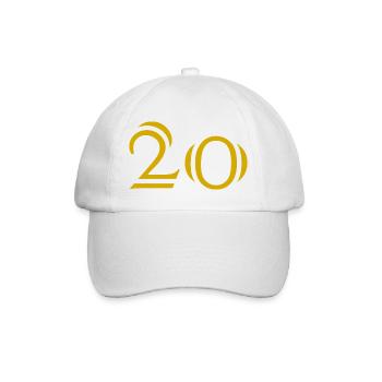20. 20th ANNIVERSARY. 20 YEARS ANNIVERSARY. 20 YEARS. - Baseball Cap - white/white - Front