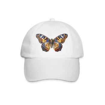 Mosaïque de papillon - Cadeau artistique - Casquette classique - blanc/blanc - Devant