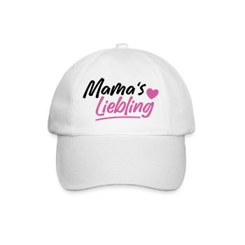 Mama's Liebling - Baseballkappe - Weiß/Weiß - Vorne