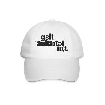 L’argent ne marche pas. - Casquette classique - blanc/blanc - Devant