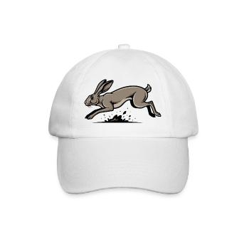 Lièvre Sauvage Lièvre Course Vitesse Nature - Casquette classique - blanc/blanc - Devant