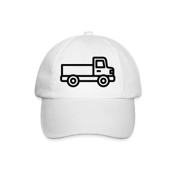 Lkw - Baseballkappe - Weiß/Weiß - Vorne