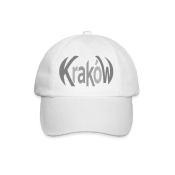 Krakau, Krakow Schriftzug  - Baseballkappe - Weiß/Weiß - Vorne