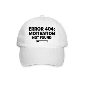ERREUR 404 : Motivation non trouvée | Faute minimale de frappe - Casquette classique - blanc/blanc - Devant
