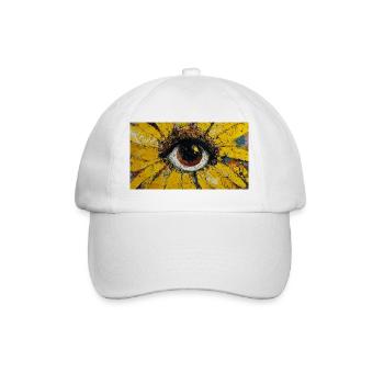Sunflower - Suneye Painting - Baseball Cap - white/white - Front