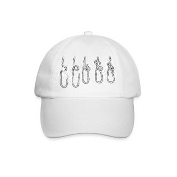 Sailing Sailboat Sailor Nautical Dinghy Knots - Baseball Cap - white/white - Front