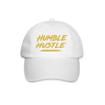 Humble Hustle Entrepreneur Businessman Businesswo - Baseball Cap - white/white - Front