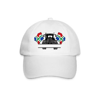 Groningen_Tractor_Custom_Edition - Baseballkappe - Weiß/Weiß - Vorne