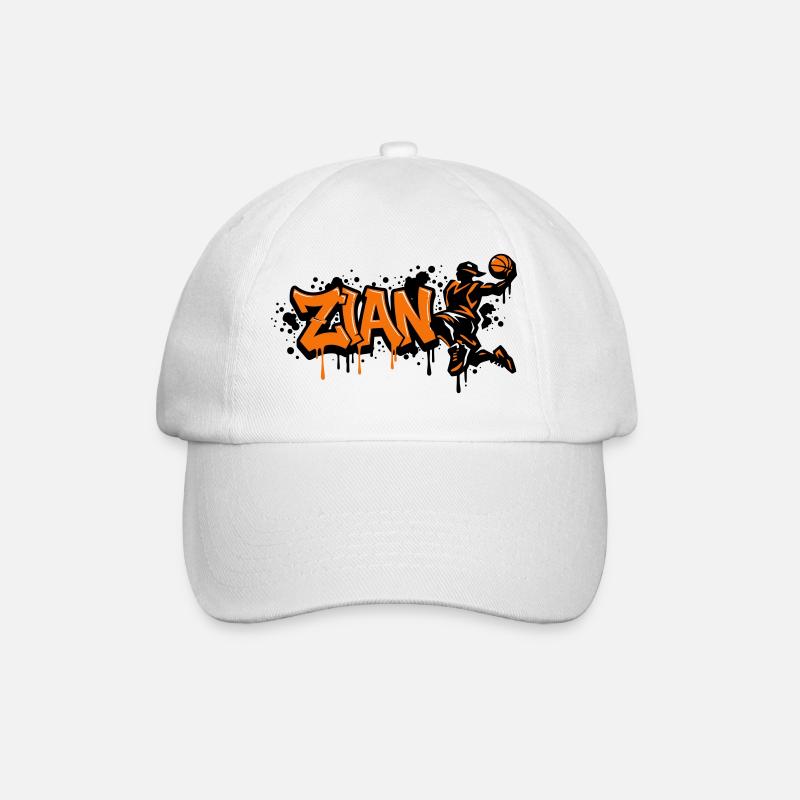Zian Graffiti Dunk Orange - Baseball Cap - white/white