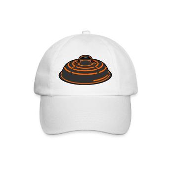 Grill Lid BBQ Smoker Grillmeister Father's Day - Baseball Cap - white/white - Front