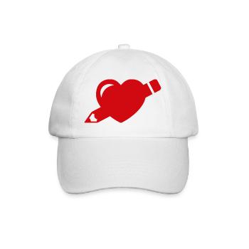 Designliebe - Baseballkappe - Weiß/Weiß - Vorne