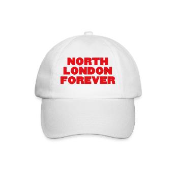 Nord-London für immer - Baseballkappe - Weiß/Weiß - Vorne
