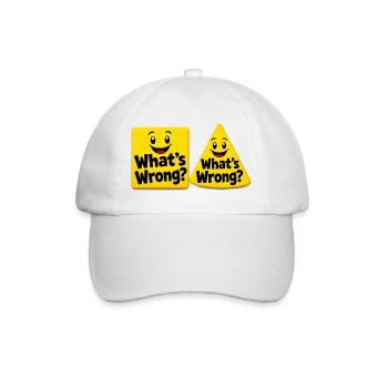 What is wrong? Yellow block design - Baseball Cap - white/white - Front