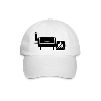 BBQ Smoker Grillmeister Pulled Pork Grilling - Baseball Cap - white/white - Front