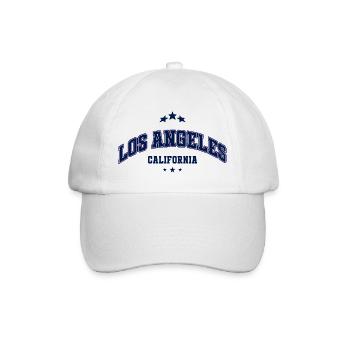 Motif de Los Angeles pour les fans des États-Unis - Casquette classique - blanc/blanc - Devant