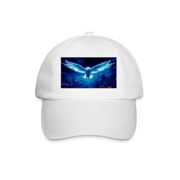 Blue Night Owl Flight - Baseball Cap - white/white - Front