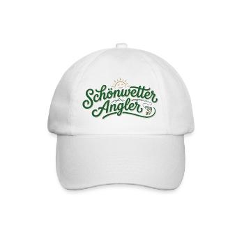 Schönwetter Angler - Baseballkappe - Weiß/Weiß - Vorne