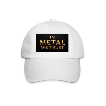 En métal, on a confiance - Casquette classique - blanc/blanc - Devant