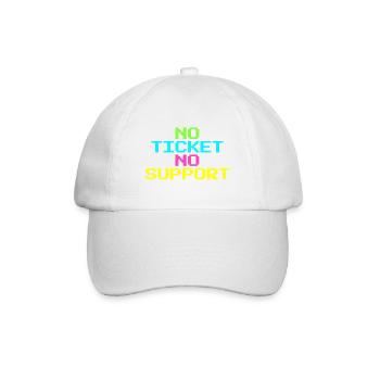 System Administrator Support Technical Support - Baseball Cap - white/white - Front