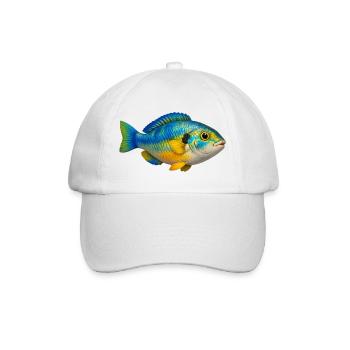Bunter Fisch Aquarium Liebhaber - Baseballkappe - Weiß/Weiß - Vorne