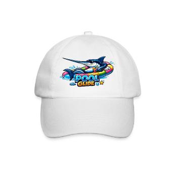 Glise de piscine : Marlin surfeur dans la piscine - Casquette classique - blanc/blanc - Devant