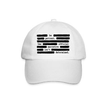 Soyez patient avec l’approbation officielle du gouvernement - Casquette classique - blanc/blanc - Devant
