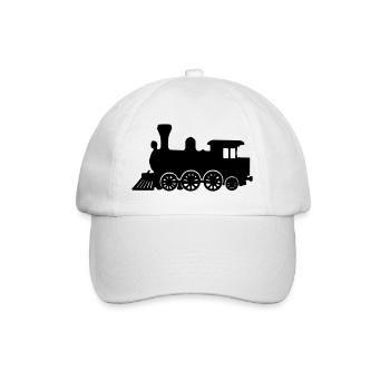 Train Locomotive - Baseball Cap - white/white - Front