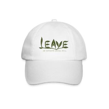 LEAVE – Ma compétence sociale préférée - Casquette classique - blanc/blanc - Devant