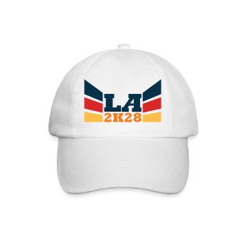 LA2K28 Emblème Retro - Casquette classique - blanc/blanc - Devant