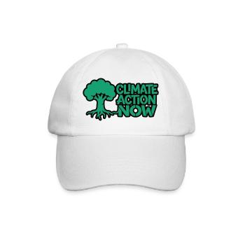 Baumwurzel Klima Natur Logo - Baseballkappe - Weiß/Weiß - Vorne