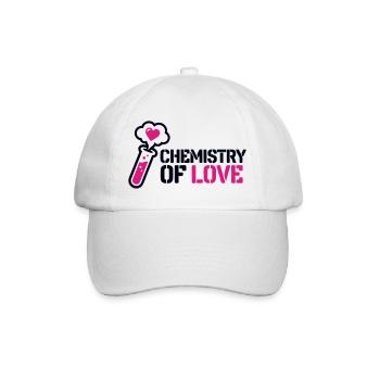 Chemie Liebe Kolben Icon - Baseballkappe - Weiß/Weiß - Vorne