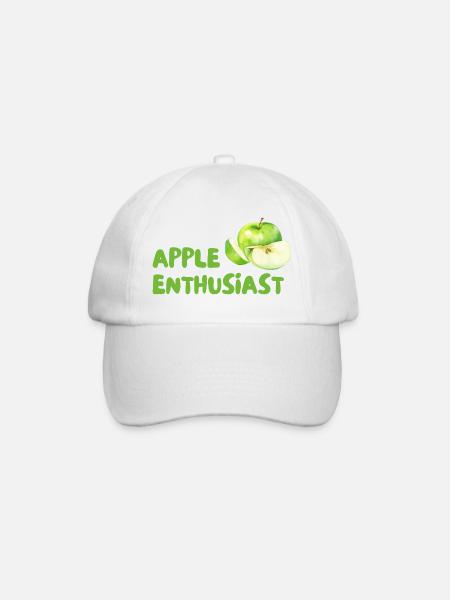 Apple Enthusiast – Green Style - Baseball Cap - white/white