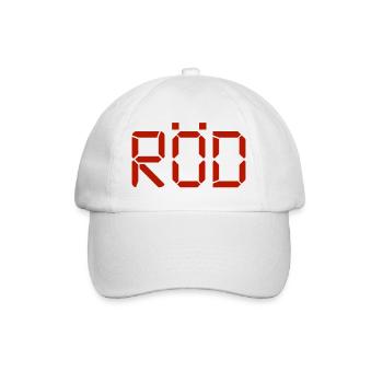 Rot – LCD - Baseballkappe - Weiß/Weiß - Vorne
