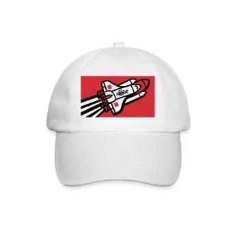 Space Shuttle Graffiti Graphic - Baseball Cap - white/white - Front