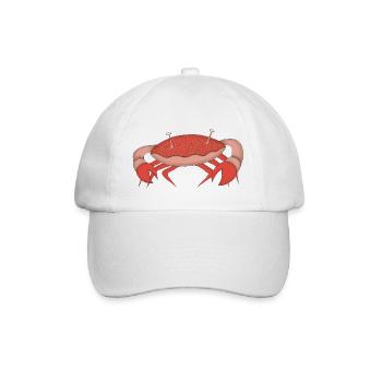 crabby - Baseball Cap - white/white - Front