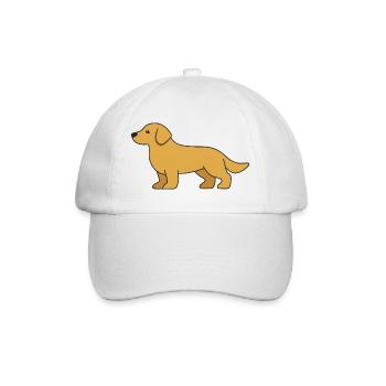 Labrador Dog Silhouette - Baseball Cap - white/white - Front