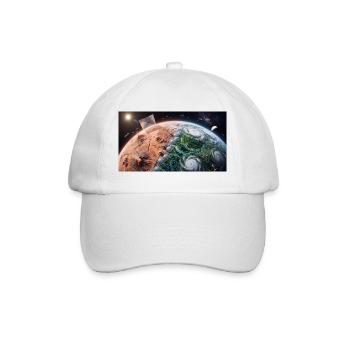 Terraformation planétaire : naissance d’une nouvelle vie à Spa - Casquette classique - blanc/blanc - Devant