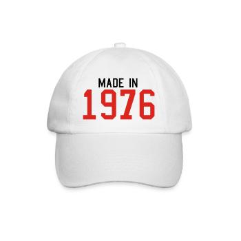 1976 - Baseballkappe - Weiß/Weiß - Vorne