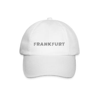 Francfort-ville en Hesse Lettrage à couver - Casquette classique - blanc/blanc - Devant